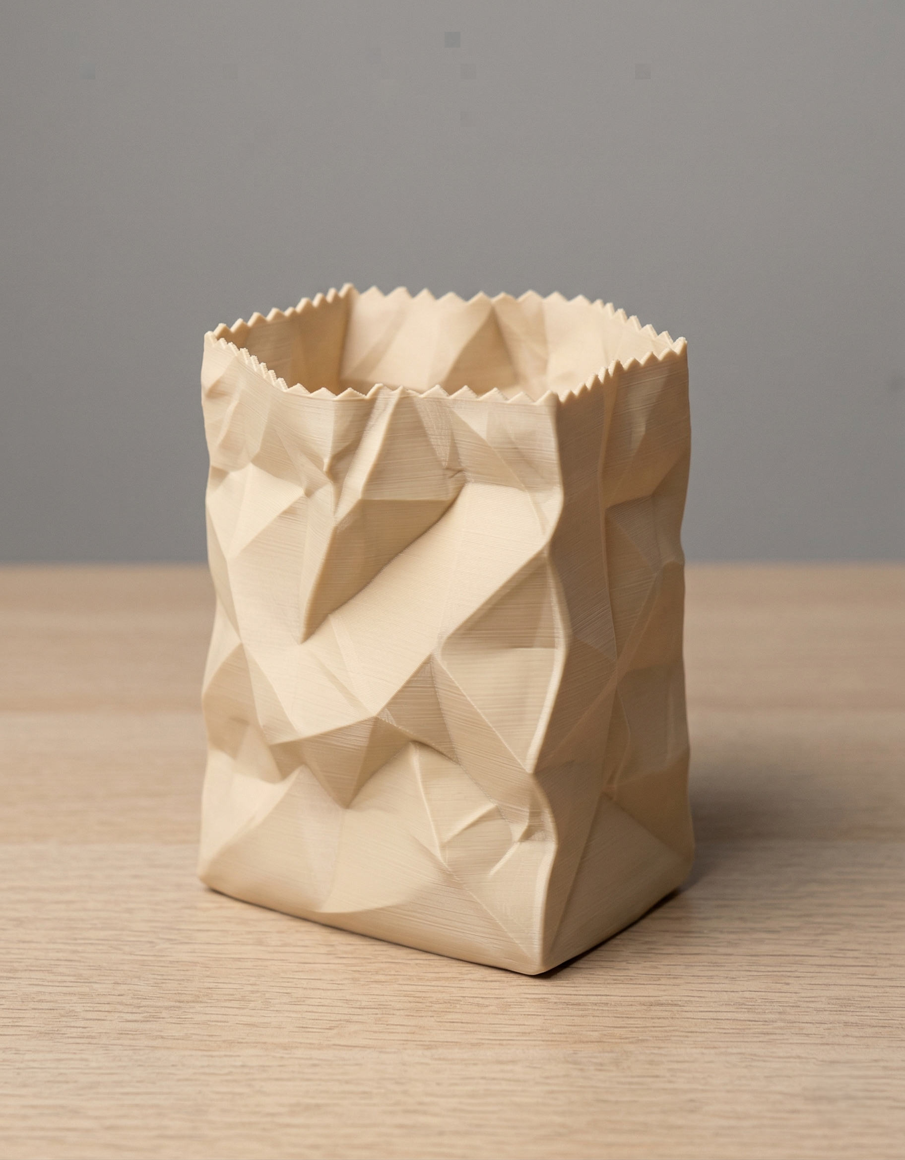 Portalápices bolsa de papel arrugado - Imagen 2