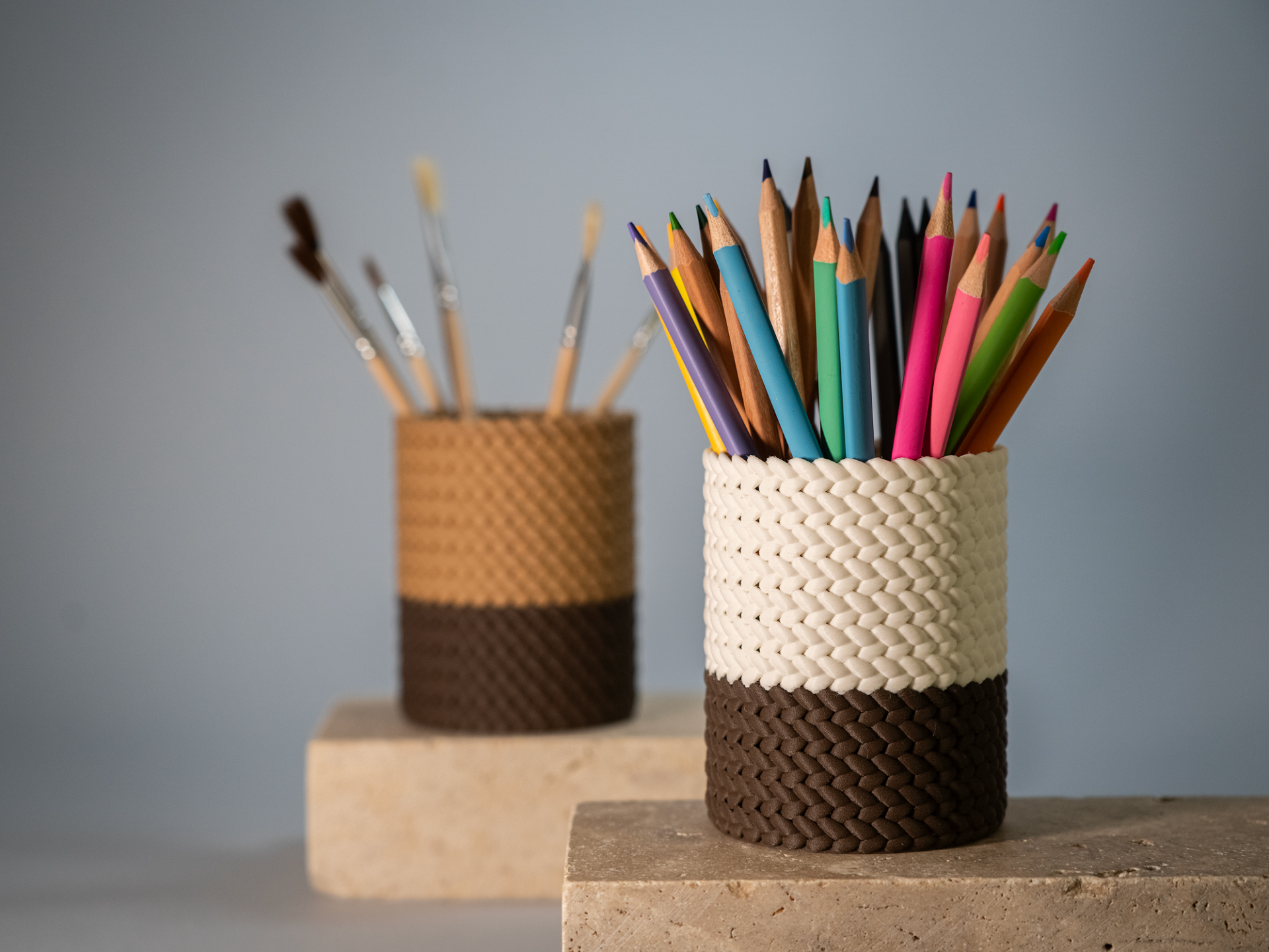 Portalápices diseño rattan - Imagen 4