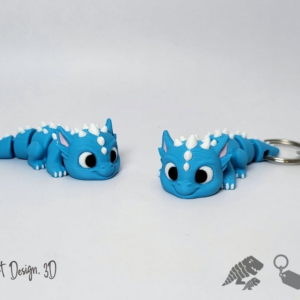 Dragón con púas articulado