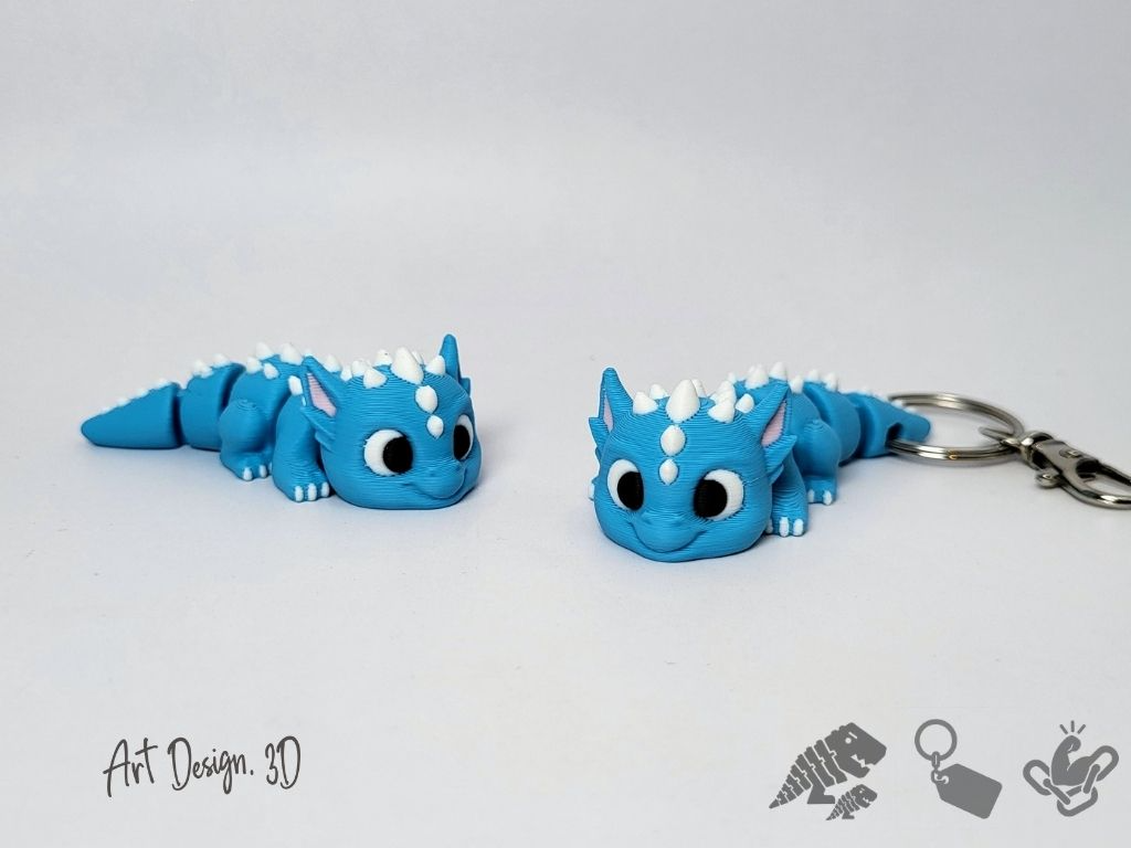 Dragón con púas articulado