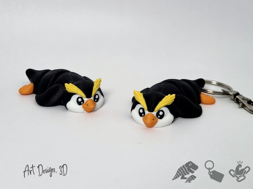 Pingüino de penacho articulado