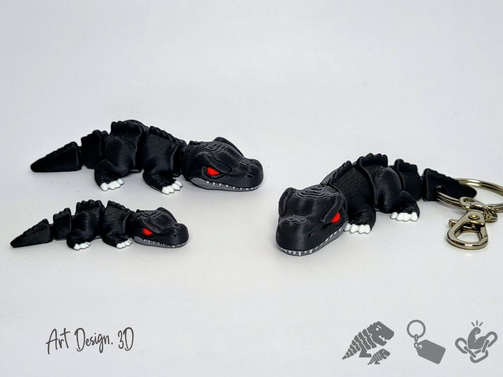 Tiranosaurio Rex enojado articulado
