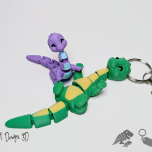 Dinosaurio cuello largo articulado - Articulaciones reforzadas