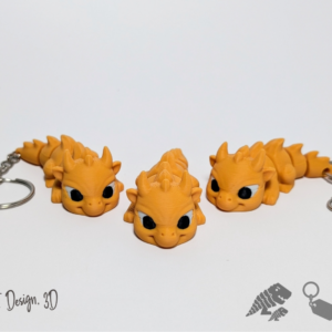 Dragón enojado tierno articulado - Articulaciones reforzadas
