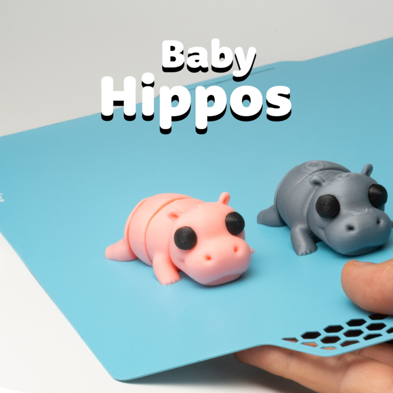 Mini hipopótamos articulados