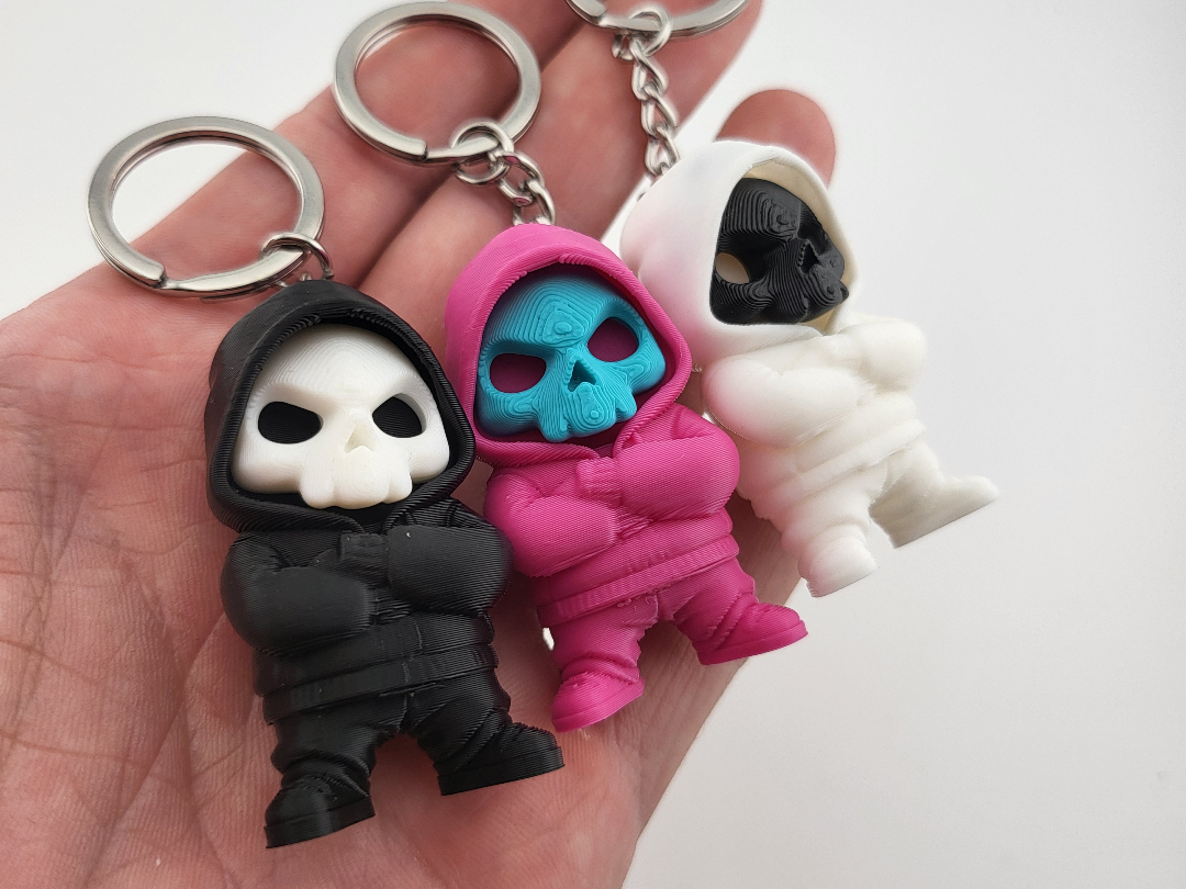 Llavero calavera urbana