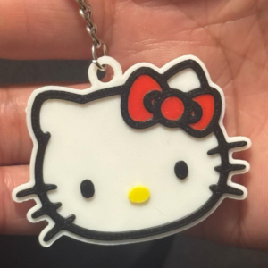 Llavero cara de Hello Kitty