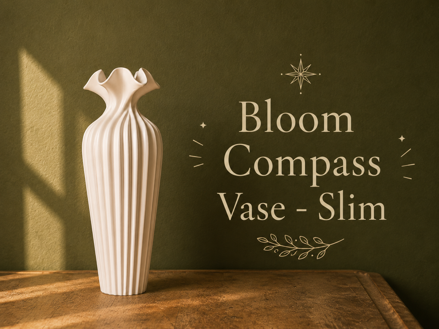 Florero Bloom Compass Estilizado