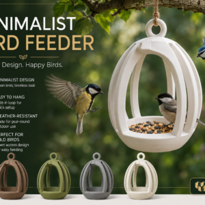 Comedero para pájaros minimalista