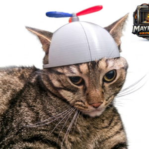 Gorro con hélice giratoria para gatos