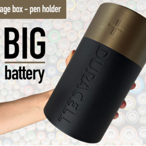 Pila Duracell gigante - Cartuchera y contenedor enorme