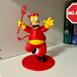 Homero diablo en varias partes