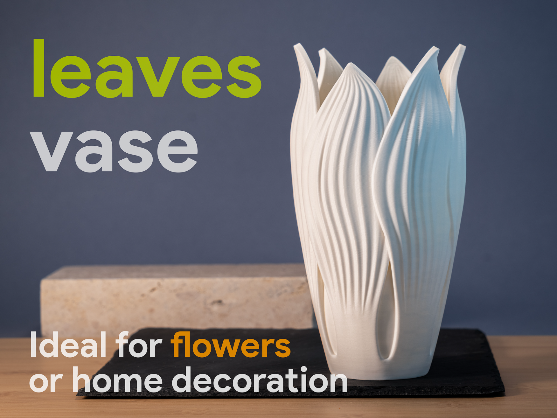 Florero Hojas - Diseño decorativo