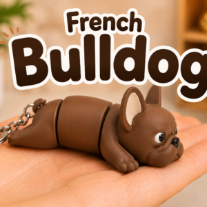 Bulldog francés tierno – Juguete articulado y flexible que se imprime armado