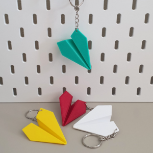 Avión de papel - Llavero origami