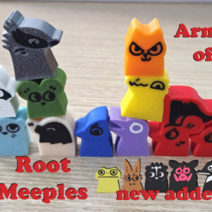 Meeples (unidades) del juego de mesa Root