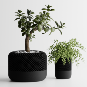 Maceta y florero moderno estilo Apple HomePod