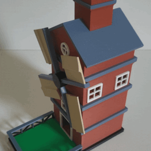 Torre de dados Molino de viento (con partes móviles)